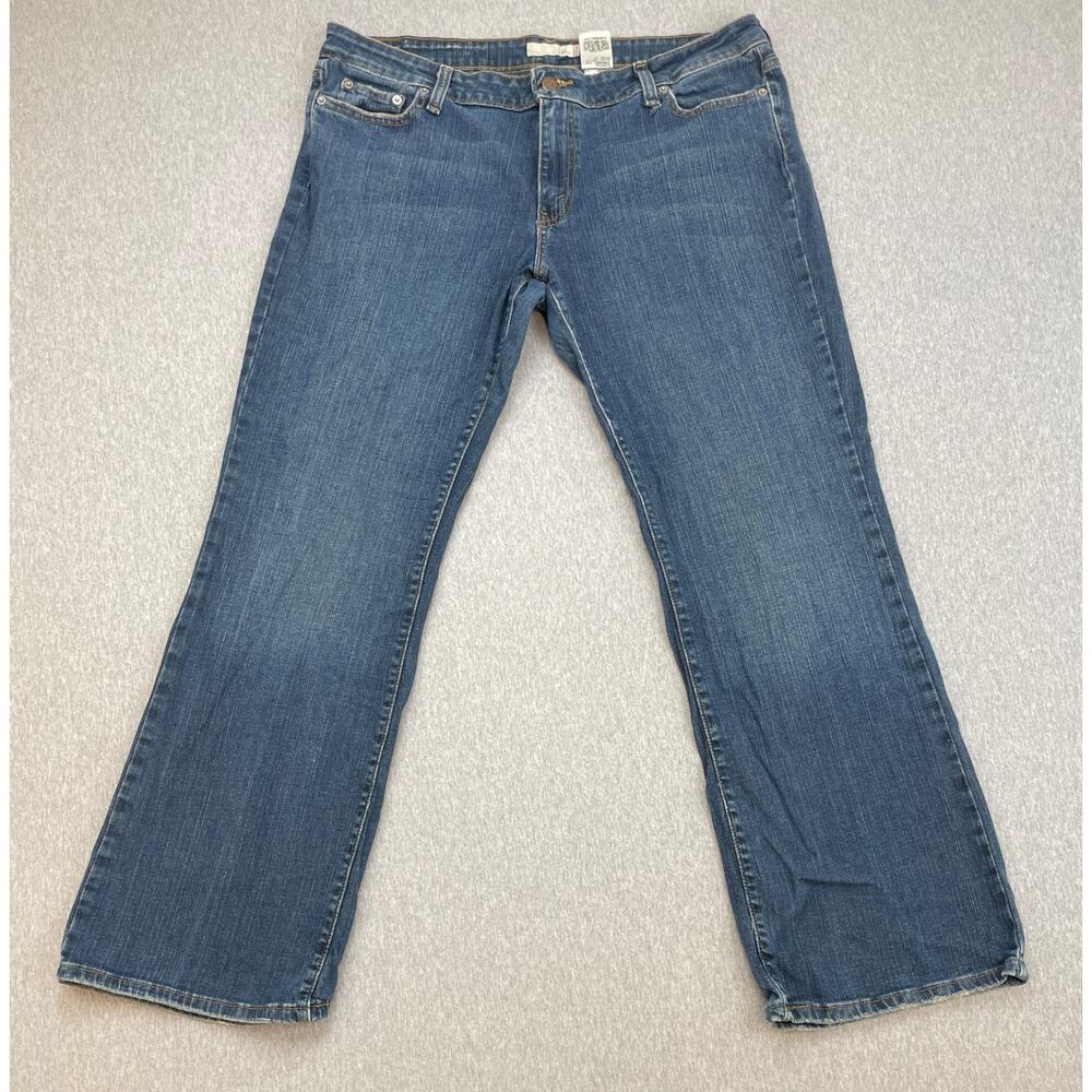 Levis 545 Jeans Womens 16M Blue Cotton Blend Stretch Medium Wash Bootcut‎ Leg